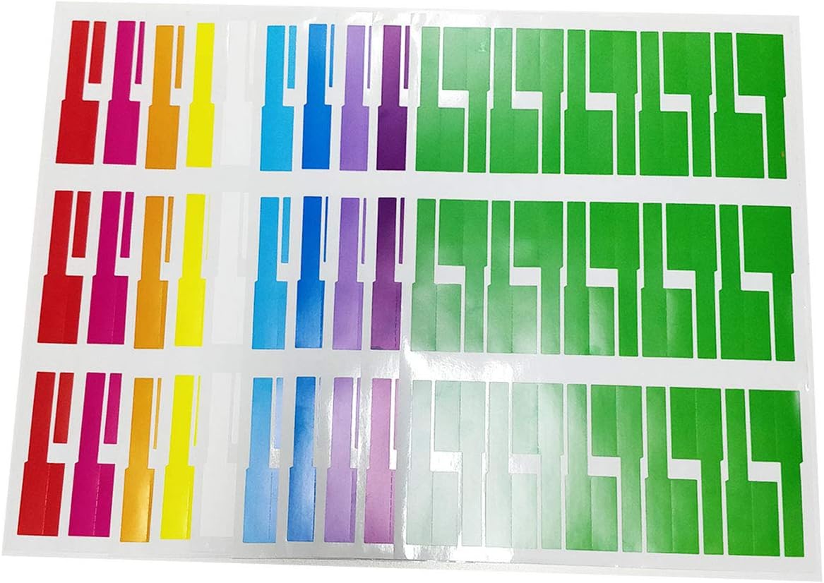 Tear Resistant Wire Identification Labels, Colorful Waterproof Cord Labels