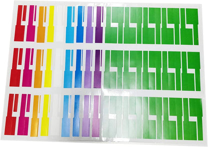Tear Resistant Wire Identification Labels, Colorful Waterproof Cord Labels