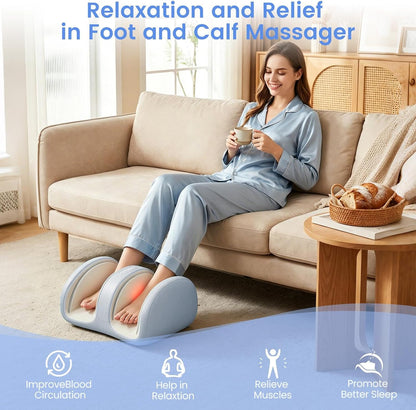 TISSCARE Shiatsu Foot Massager with Heat, FSA Eligible HSA Foot Massager for Plantar Fasciitis, Neuropathy, Circulation and Pain Relief, Massage Feet at Home/Office, Gift for Men and Women