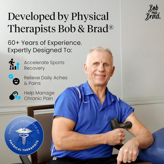 BOB AND BRAD Q2 Pro Mini Massage Gun with Heat and Cold, Pocket-Sized Deep Tissue Massager, HSA Portable Percussion Muscle Massager Gun, Ultra Small & Quiet Muscle Massager, FSA Eligible