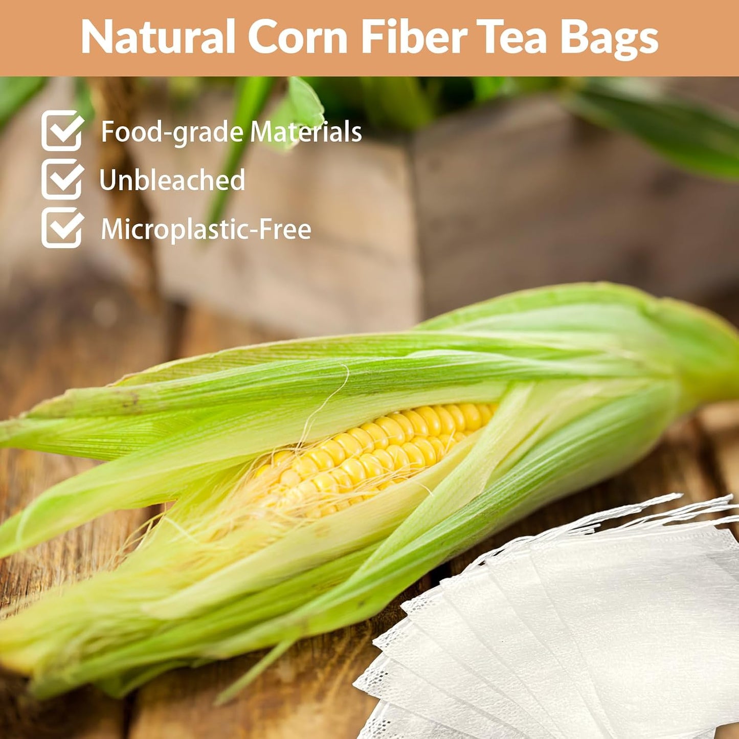 300 Pcs Disposable Tea Bags for Loose Leaf Tea, Food-grade Tea Filter Sachets with Drawstring, Empty Tea Infuser Bag for Coffee, Herbs, Spices (3.54" x 2.75")