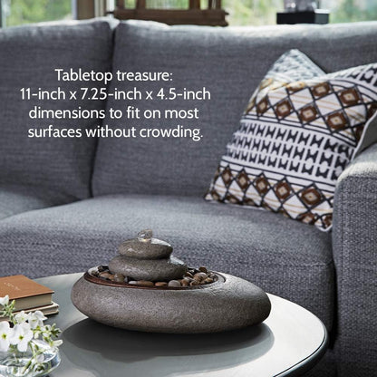 Homedics Mirra Oceanside Relaxation Fountain - Serene Decorative Home Decor