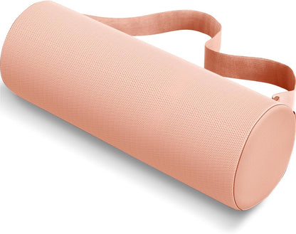 CushZone Lumbar Roll Support Pillow for Office Chair, Car, Gaming Chair, Memory Foam Back Cushion with Washable Cover for Relieving Back Pain & Improving Posture,Black