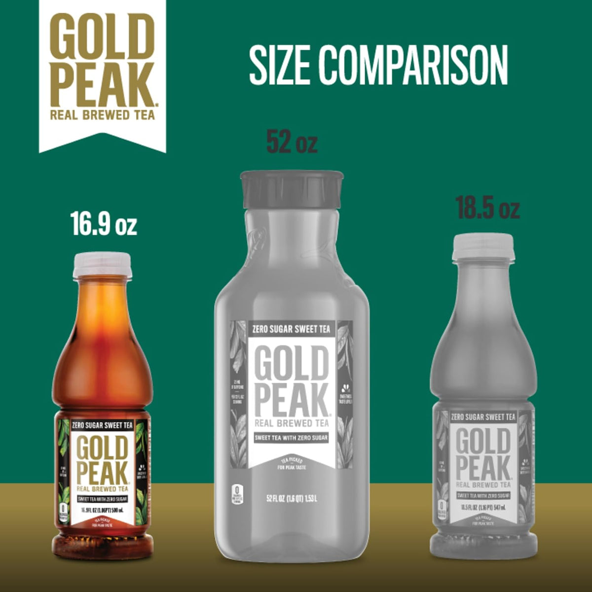 Gold Peak Zero Sugar Diet Iced Tea Drink, 16.9 fl oz