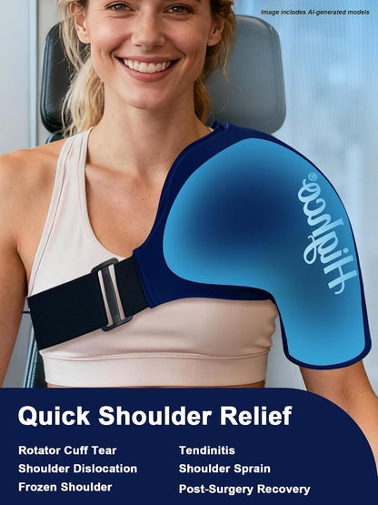 Shoulder Ice Pack Wrap for Rotator Cuff and Arm,Cold Compression for Relief