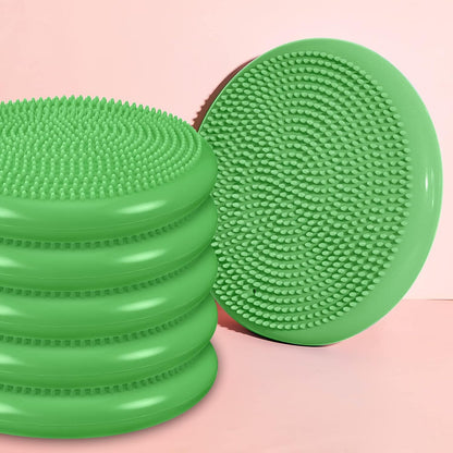 10 Pcs Wobble Cushion Wiggle Seat for Sensory Kid Flexible Seating Promotes Active Learning Improves Student Productivity Stability Inflated Balance Disc Pad with Air Pump for Classroom