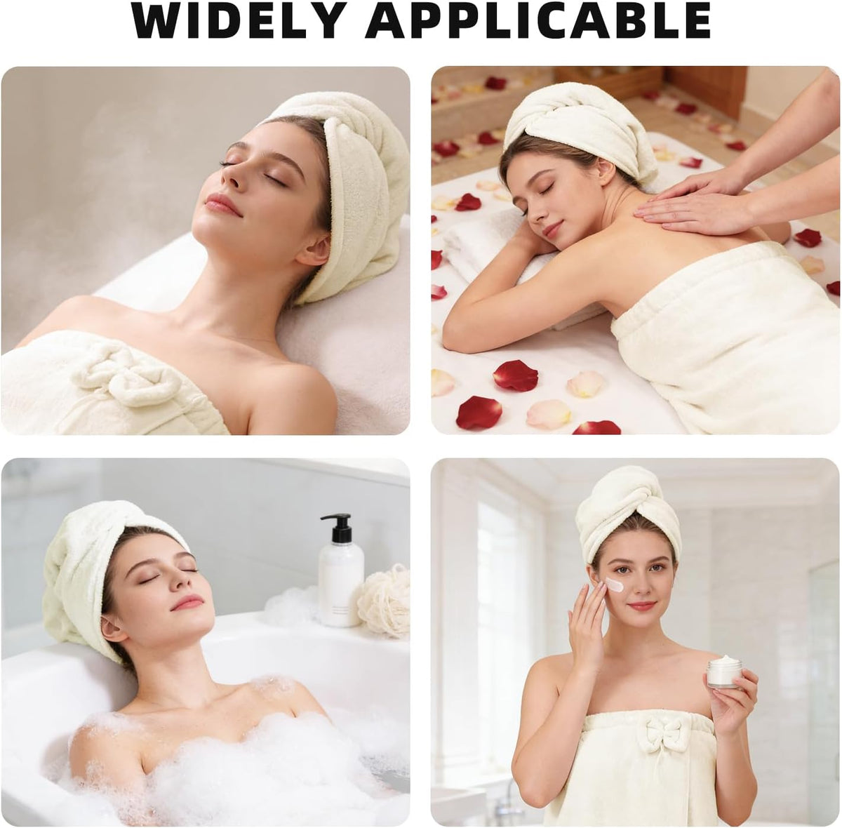 Towel Wrap for Women, Women'S Soft Wrap Towel Full Length，Bath Robe After Shower Female Plush Long，Spa Bathrobes Lightweight