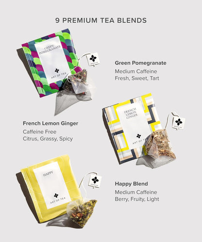 Art of Tea Assorted Tea Sampler 12 Count