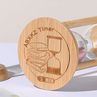 Hourglass 15 Minute,Wood Sand Timer 15 Min, Unbreakable Sandglass,Sand Watch for Study,Yoga,Cooking,Desk Decor & Gift,White