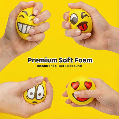 LOVESTOWN 24PCS Stress Balls Bulk for Party Favors, 2.5 Inch Squishy Toys