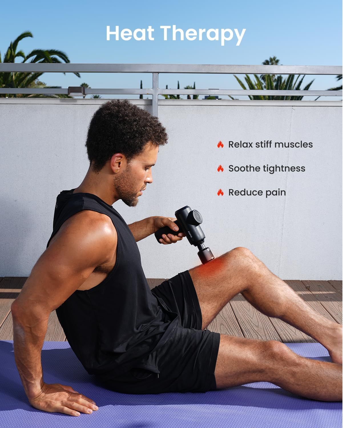 RENPHO Active Thermacool 2 Massage Gun with Heat and Cold, [2026 Upgraded] Handheld Percussion Deep Tissue Neck Back Muscle Massager, FSA Approved Gifts for Men Him Athletes Women Her HSA