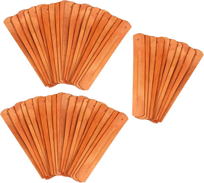 TRENDBOX 10pcs Handmade Plain Wood Wooden Incense Stick Holder Burner Ash Catcher Natural Design Buddhist