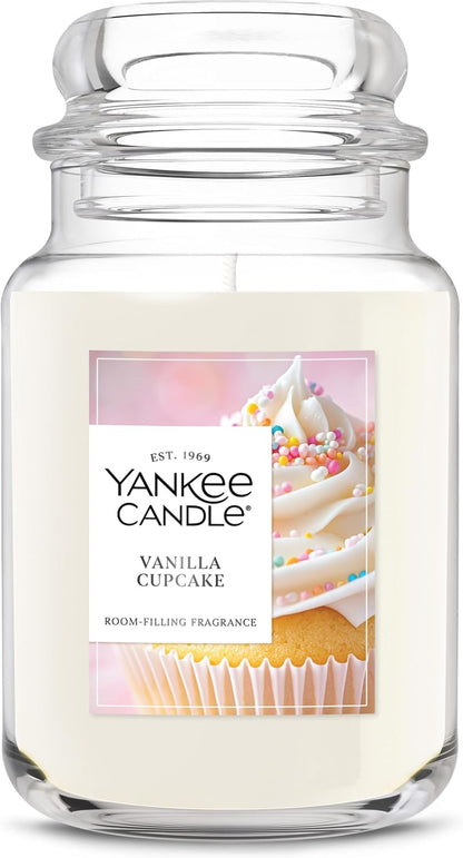 Yankee Candle Vanilla Cupcake Scented Candle, 22oz Large Jar