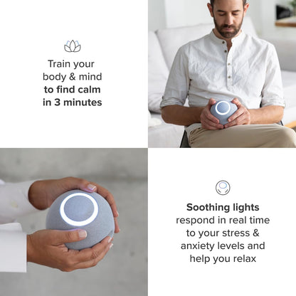 Reflect Orb: Smart Tracker for Stress Relief & Mental Health. Biofeedback Device to Enhance Focus, Reduce Anxiety, Support ADHD, Master Meditation & Mindfullness, Emotional Regulation Self-Care Gift