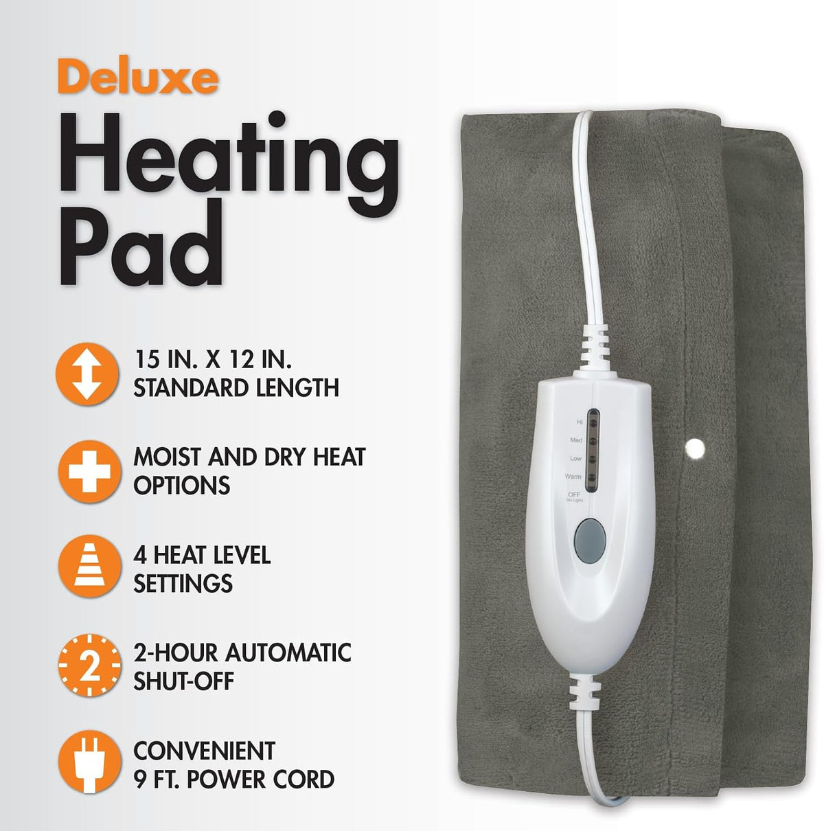 Deluxe Heating Pad Moist/Dry Heat Therapy
