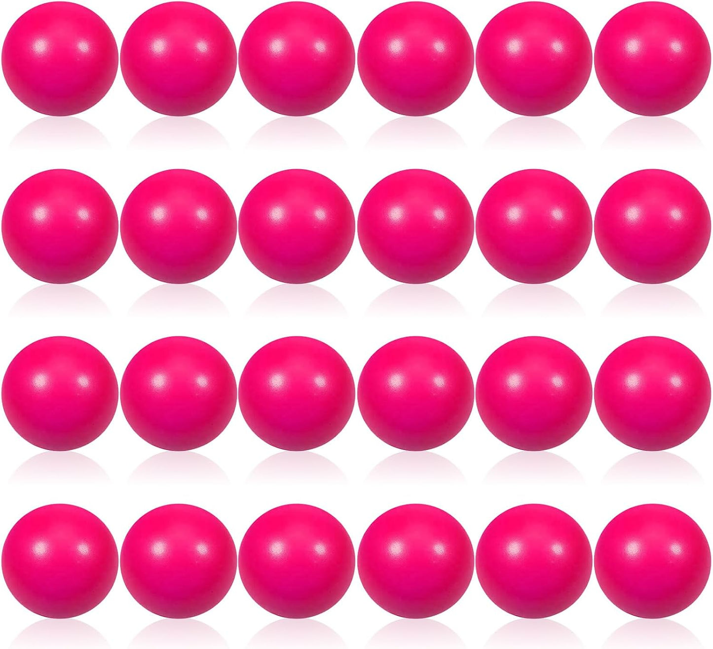 24 Pcs White Foam Stress Ball Squeeze Stress Relief Balls for Kids and Adults Hand Exercise Sensory Relief Toys for Anxiety ADHD Autism （White）
