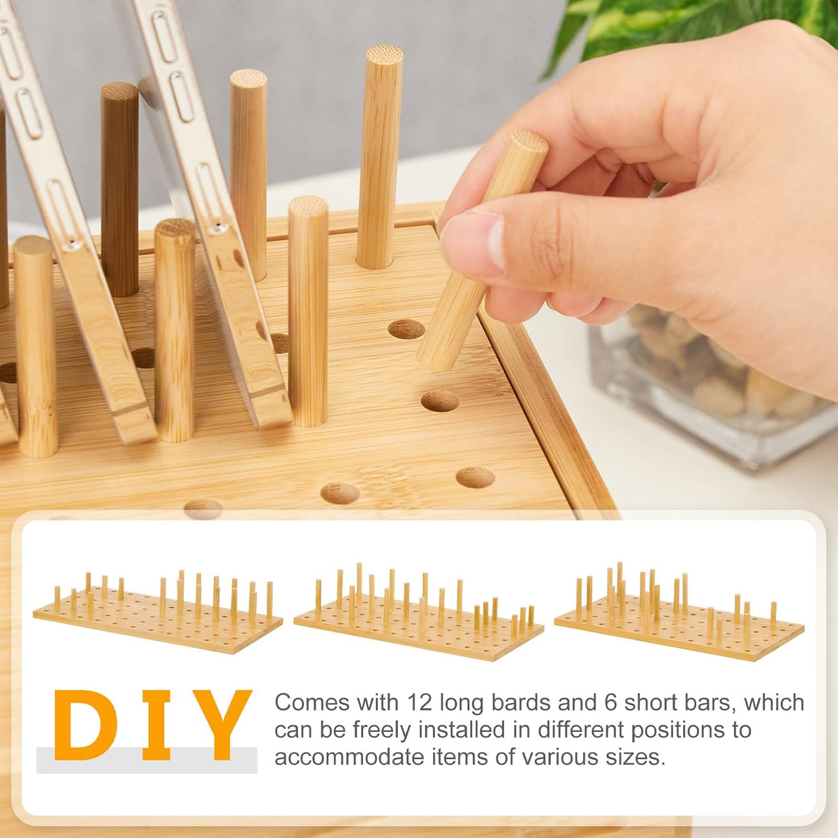 Homde Office Charging Station Organizer: 2 Layer Charger Holder (Natural)