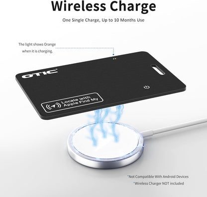 OTIC Slim Bluetooth Wallet Tracker, Tag for Apple Find My & Google Find Hub