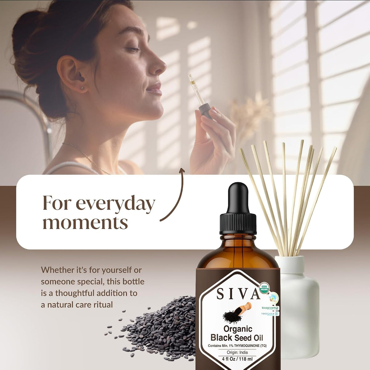 Siva Lavender Essential Oil, Huge Bottle, Large Size, 16 Fl Oz (473 ml)