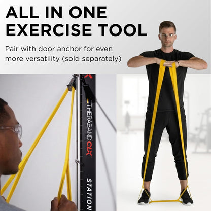 THERABAND CLX Resistance Band with Loops, 5-Foot Band