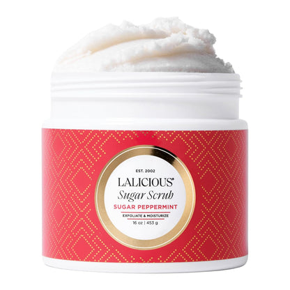 LALICIOUS Endless Summer Exfoliating & Moisturizing Body Scrub | Sugar & Coconut Oil | Pre-Shave Scrub for Ingrown Hairs & Razor Bumps | Gently Buffs & Smooths Sensitive Skin | No Parabens Large 16oz
