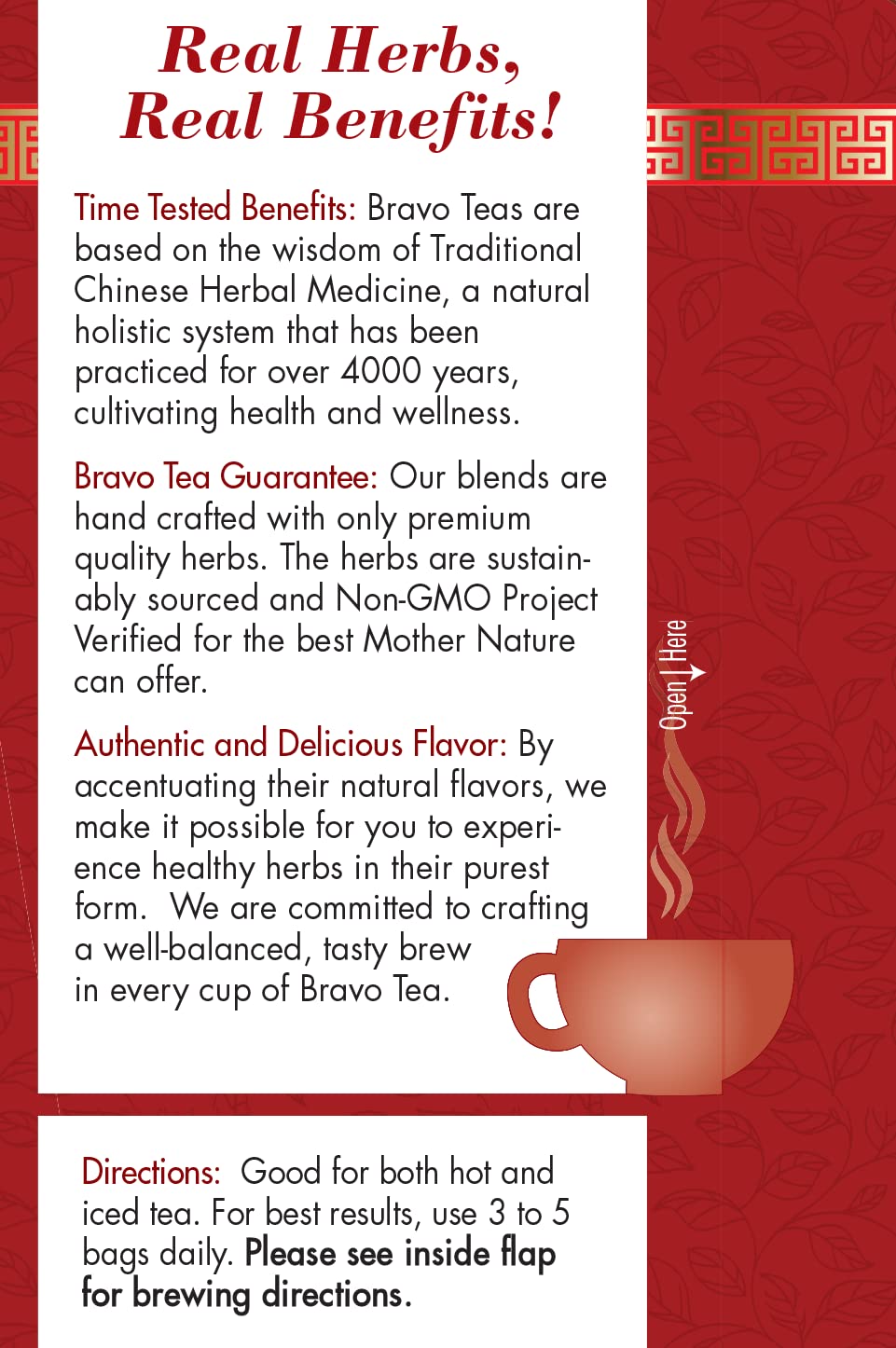 Bravo Tea Absolute White Mulberry Leaf Herbal Tea Caffeine Free, 20 Tea Bags