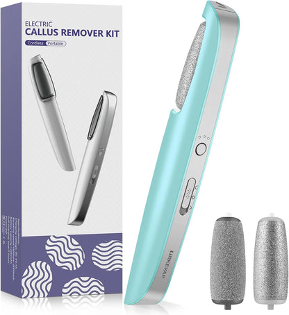 LINKEVAP Electric Callus Remover for Feet, Professional Pedicure Kit Foot Scrubber for Dry, Dead, Cracked, Hard Skin, at Home Feet Spa Care Kit for Men & Women (Cold White)
