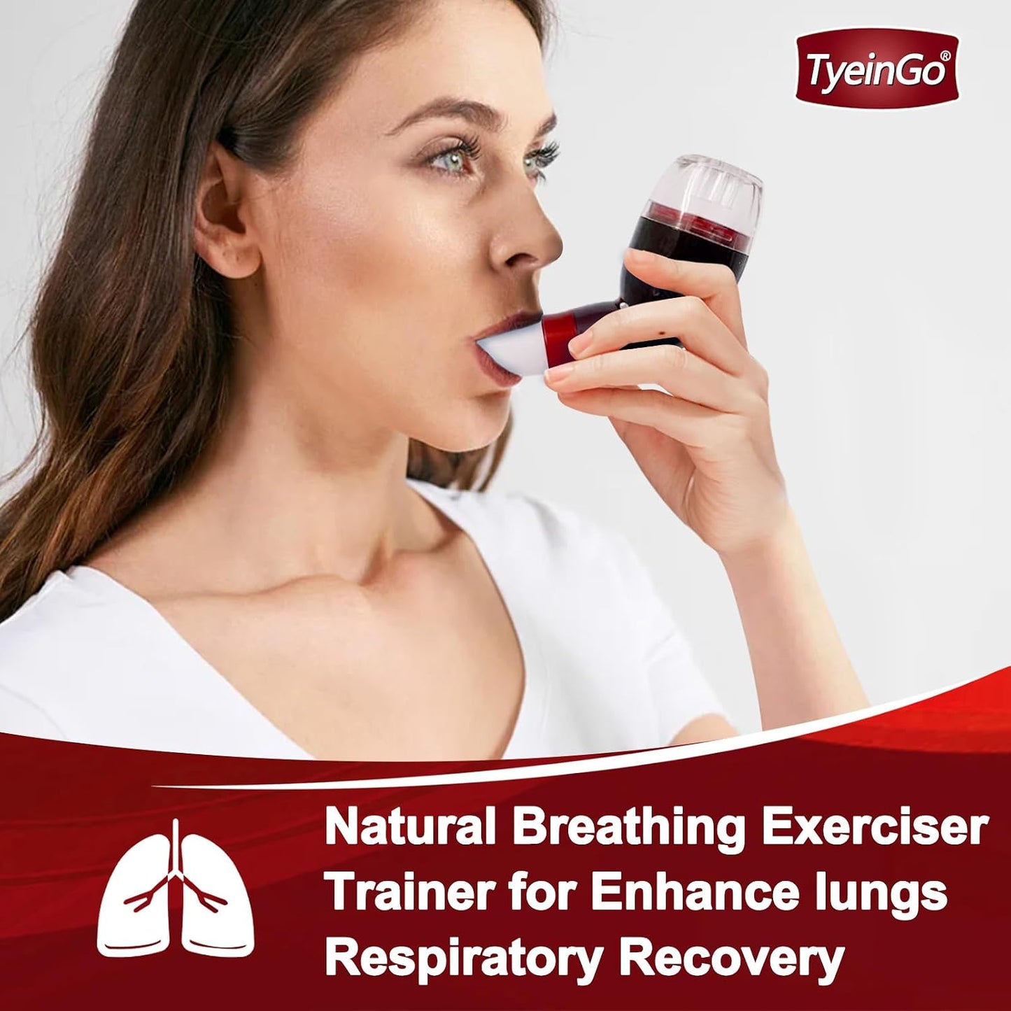 Flutter Valve Device for Lungs, Breathing Exercise Devicefor Lungs, Adjustable Resistance for Natural Mucus Removal, Portable Lung Exerciser Device | Breathing Trainer