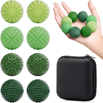luckdoor Silicone Magnetic Balls Fidget Toys for Adults & Teens,4PCS Stress Relief Sensory Toys for Autism ADHD Anxiety,Fun Textures Gadgets,Office Desk Toy,Stocking Stuffers for Men Women Teen Gifts