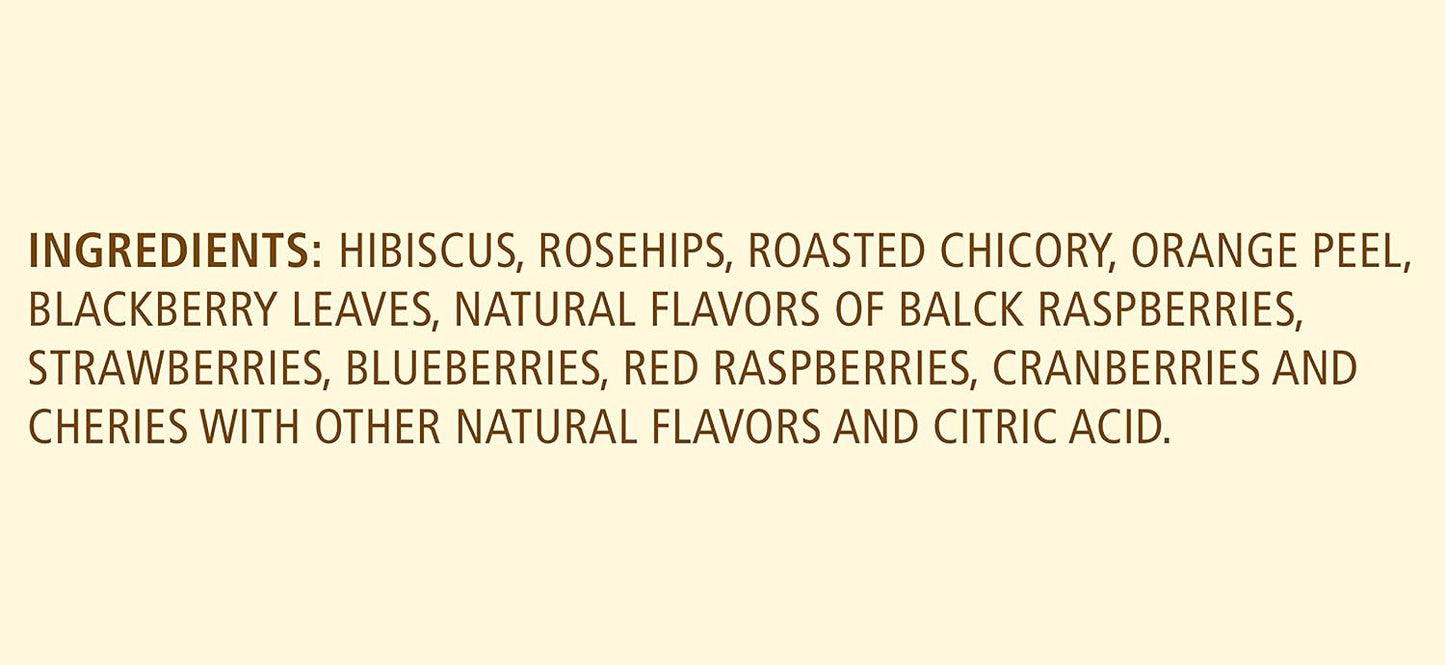 Celestial Seasonings Hibiscus Tea, Red Zinger Herbal Tea, Caffeine Free, 20 Tea Bags