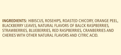 Celestial Seasonings Wild Berry Zinger Herbal Tea, Caffeine Free, 20 Tea Bags Box (Pack of 3)