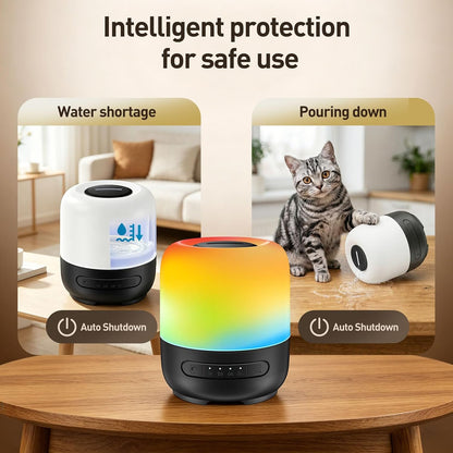 Essential Oil Diffuser, 300ml Ultrasonic Aromatherapy Oil Diffuser & Humidifier with 7 Color Night Lights, Quiet 20dB Operation for 12 Hours, for Home, Bedroom, Office (1)