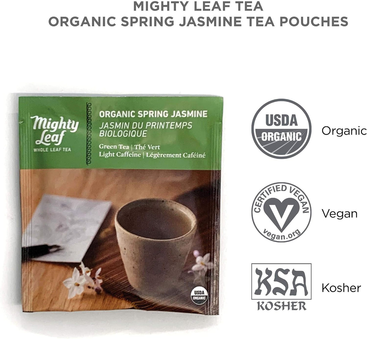 Mighty Leaf Tea Company - Mountain Spring Jasmine, 15 tea bags - 1.32 oz