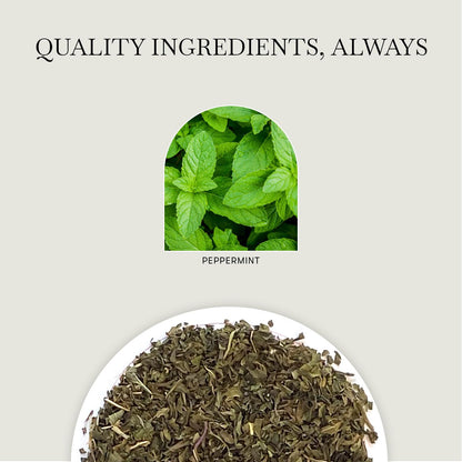 Luxmi Estates Vanilla Peppermint Herbal Tea, 25 Tea Bags (25g, 0.88oz), Caffeine-Free Two-Ingredient Blend with Real Peppermint Leaf & Natural Vanilla | Soothing After-Dinner Cup, Vegan