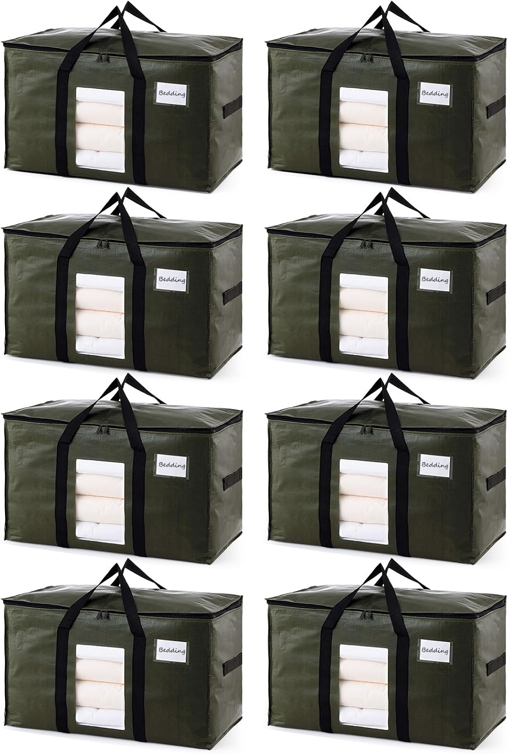 TAILI Blue Extra Large Moving Bags,Storage Bags with Visible Window