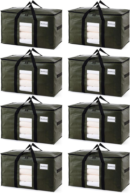 TAILI Blue Extra Large Moving Bags,Storage Bags with Visible Window