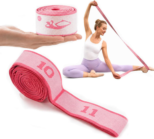 Multi-Loop Stretch Band - Yoga, Pilates, Ballet, and Physical Therapy Stretching Strap for Flexibility, Leg Stretching, and Exercise - Durable Stretching Equipment