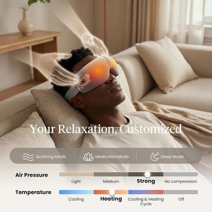 BOB AND BRAD EYEFLOW Eye Massager with Chip Cooling&Heat, FSA Eligible&HSA