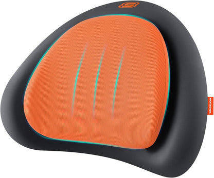 Skechers Lumbar Pillow Premium Memory Foam,Double-Layer-Office Chair Cushion for Tailbone Pain Relief,Butt Pillow for Office Chair,Car seat Cushion,Long Sitting Office Workers,and Car Drivers,Black