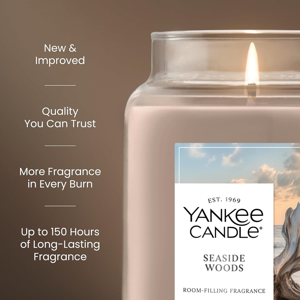 Yankee Candle Sage & Citrus Scented Candle, 22oz Large Jar