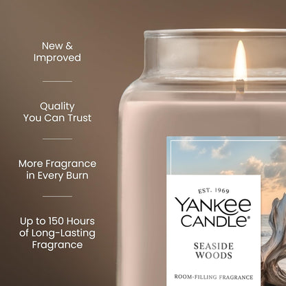Yankee Candle Sage & Citrus Scented Candle, 22oz Large Jar