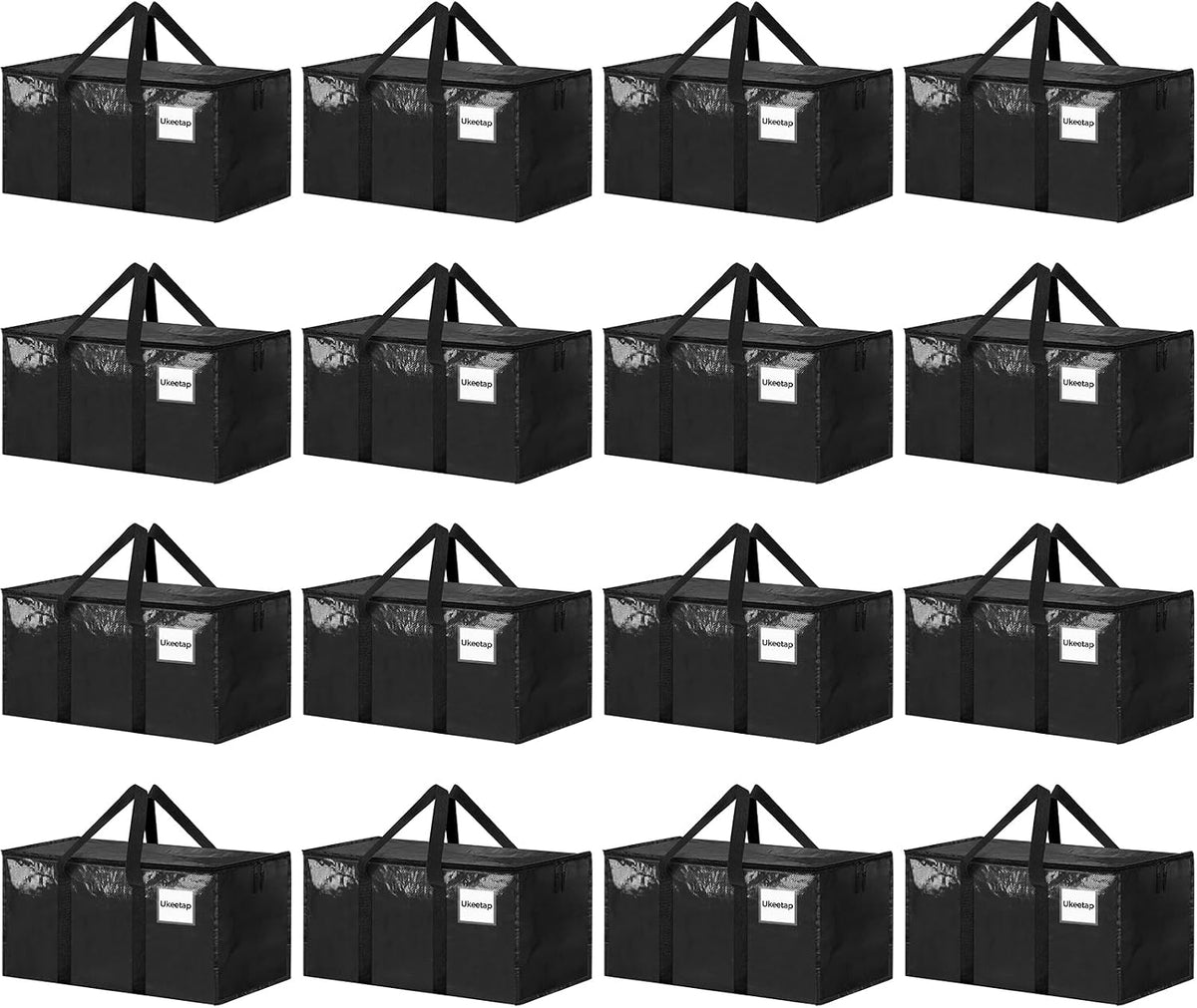 ukeetap Extra Large Clothes Storage Bins with Lids, Clear