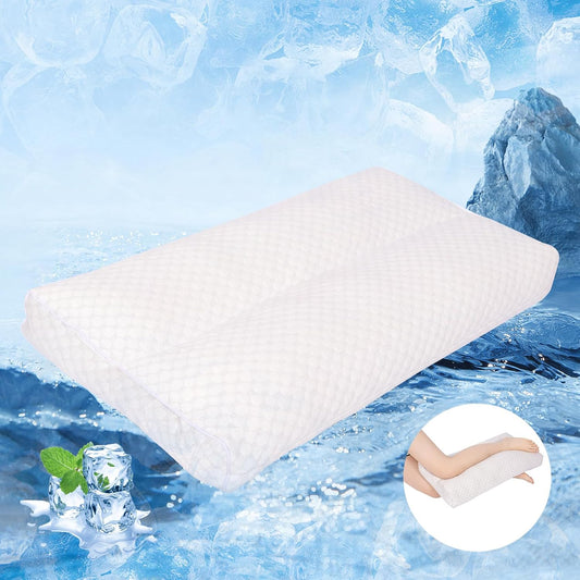 MINUPWELL Knee Pillow for Side Sleepers - Between Leg & Under Knee Pillow for Back Sleepers - Leg Pillow with 850G 7D Alternative for Relieving Leg, Back, and Knee Pain - 100% Cotton Fabric - White