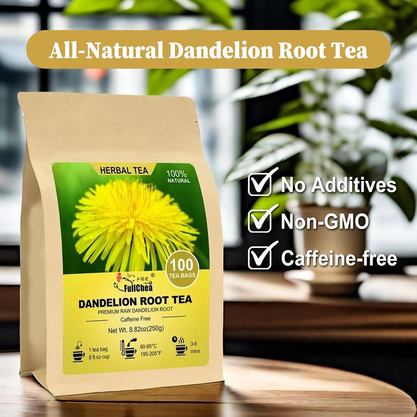 FullChea - Hibiscus Tea Bags, 50 Teabags, 2g/bag - Premium Hibiscus Flower Tea Bag - Cultivated From Nigeria - Non-GMO - Caffeine-free - Rich in Antioxidants & Support Digestion