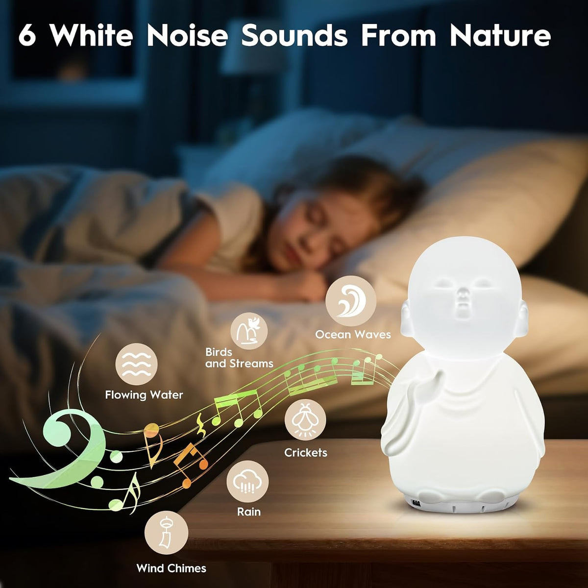 Guided Visual Meditation Tool, Mindfulness Breathing Light with Sound, Stress & Anxiety Relief Items, Relaxing Self Care Gift for Kids, Adults, Women, Men