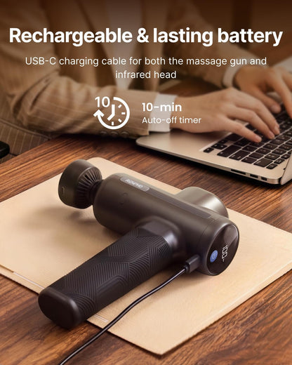 RENPHO Active+ Massage Gun, App-Controlled Guided Courses, Bluetooth