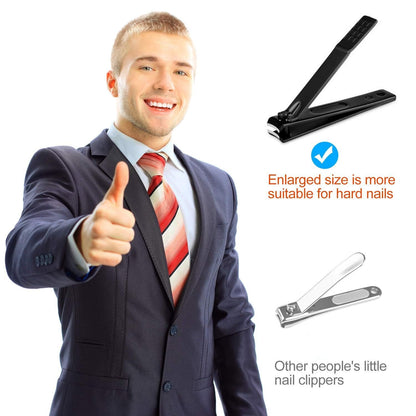 Manicure Set Men Finger and Toe Nail Clippers Set Professional Manicure Pedicure Kit with Travel Case Personal Care Tools Accessories Nail Grooming Kit Gifts for Men Women Father Mother