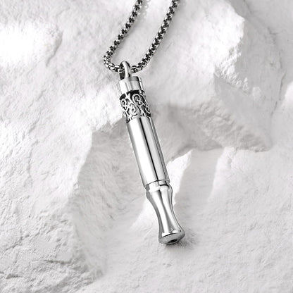 Quit Smoking Aid Necklace Stainless Steel Aromatherapy Diffuser (Rainbow)