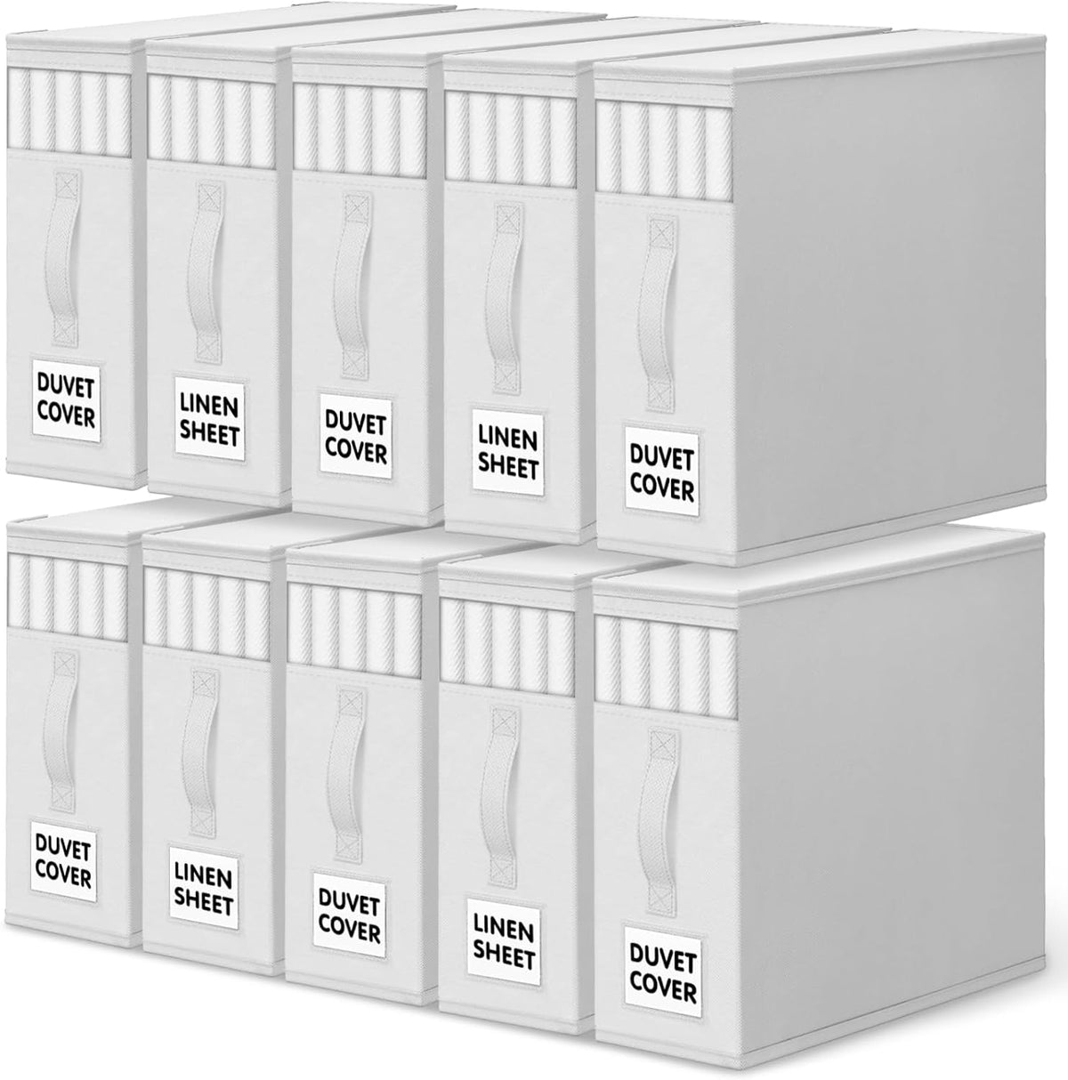 WOWBOX Bed Sheet Organizers and Storage,Closet Organizer Under Bed Storage