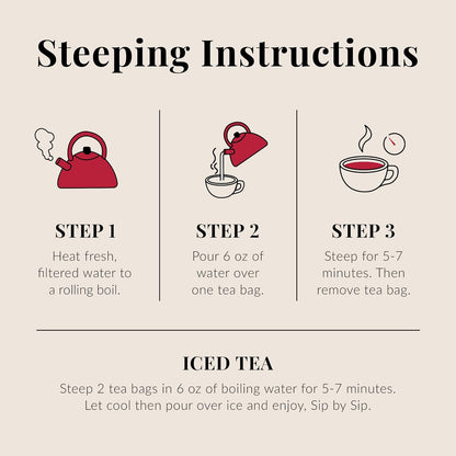 The Republic of Tea – Hibiscus Strawberry Tea, 36 Tea Bags, Herbal Blend, Caffeine Free, Gluten Free